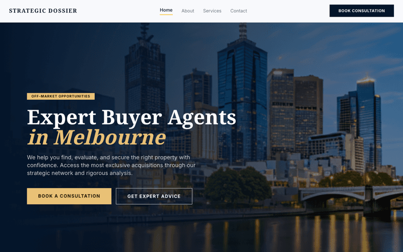 Buyer's Agent website preview